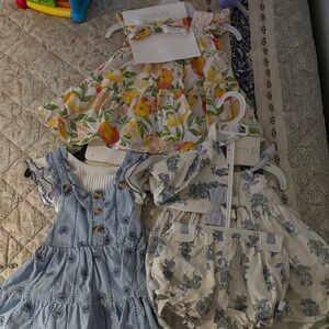 Joie Kids Dresses in Blue, Yellow, and White